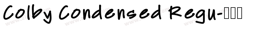 Colby Condensed Regu字体转换